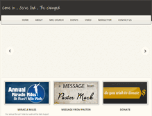 Tablet Screenshot of miraclerevivalcenter.org